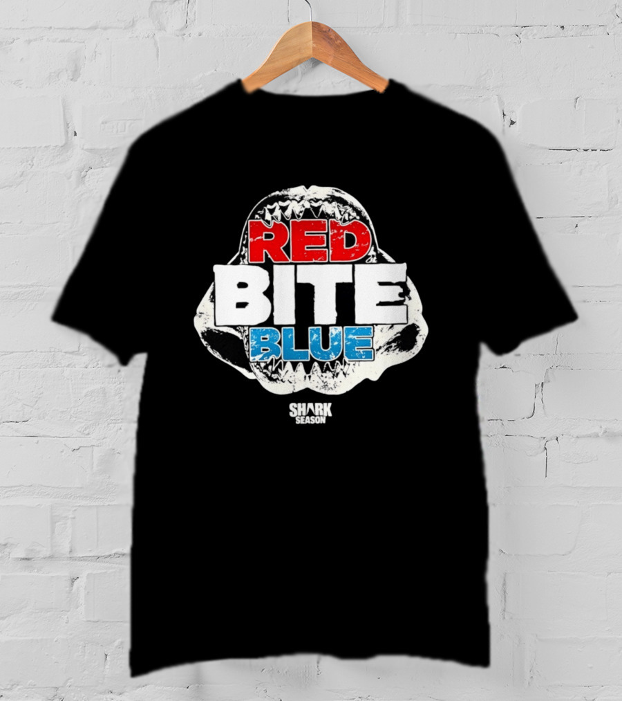 Red Bite Blue Shark Season Ocean Marine Life T-Shirt