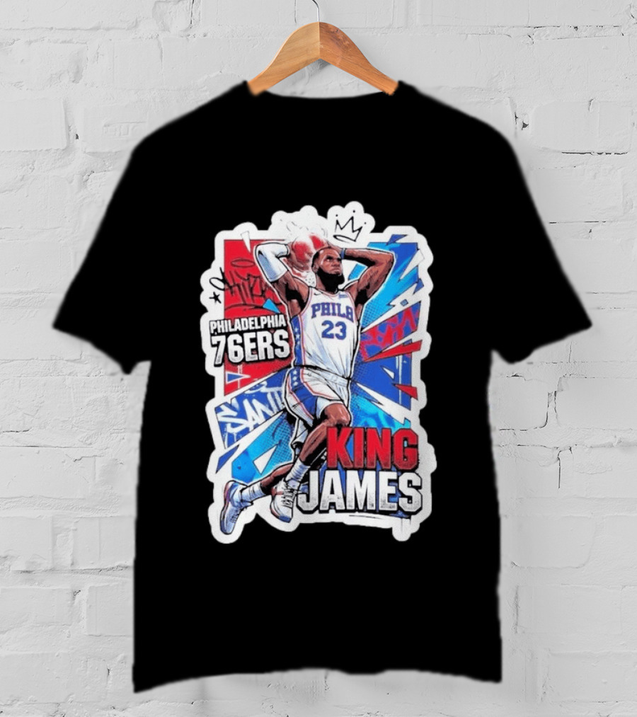 Philadelphia 76ers King James Basketball Fans T-Shirt