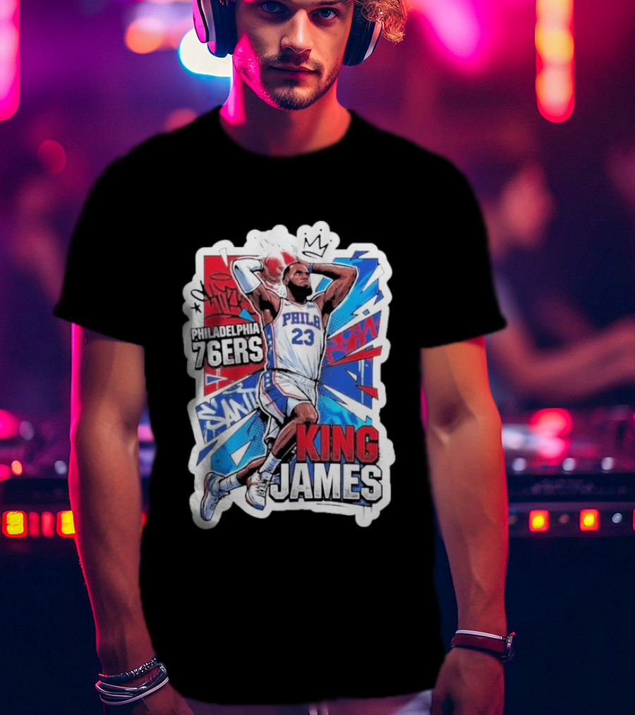Philadelphia 76ers King James Basketball Fans T-Shirt