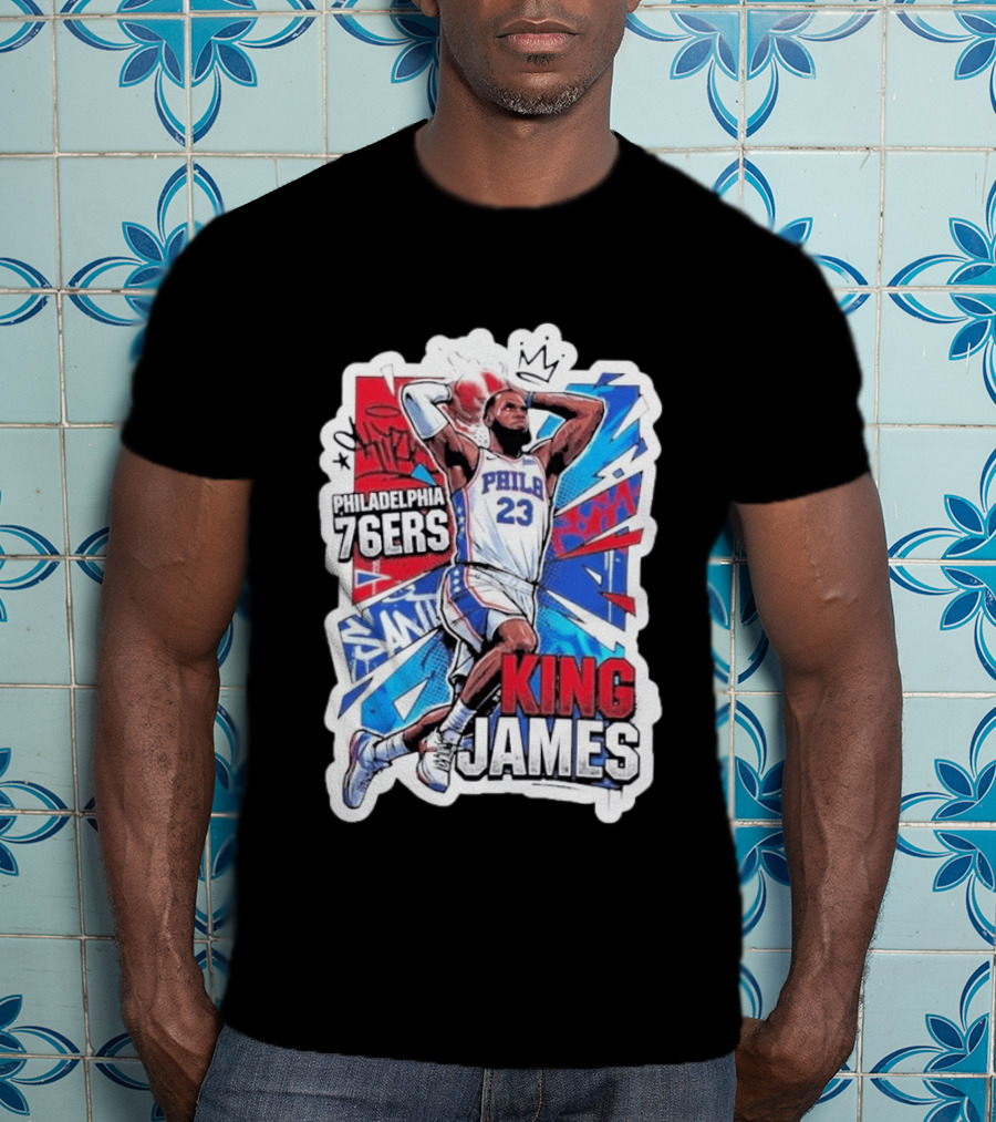 Philadelphia 76ers King James Basketball Fans T-Shirt