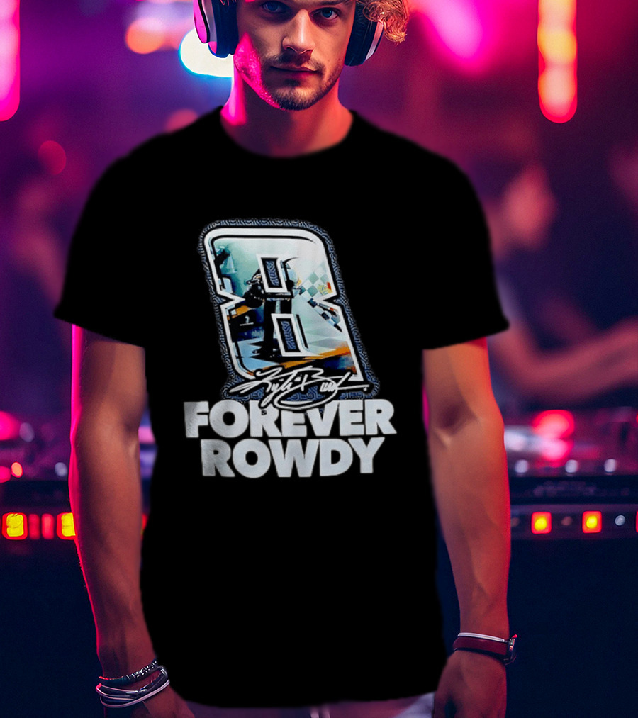 KFB 8 Forever Rowdy NASCAR Racing Plaid T-Shirt