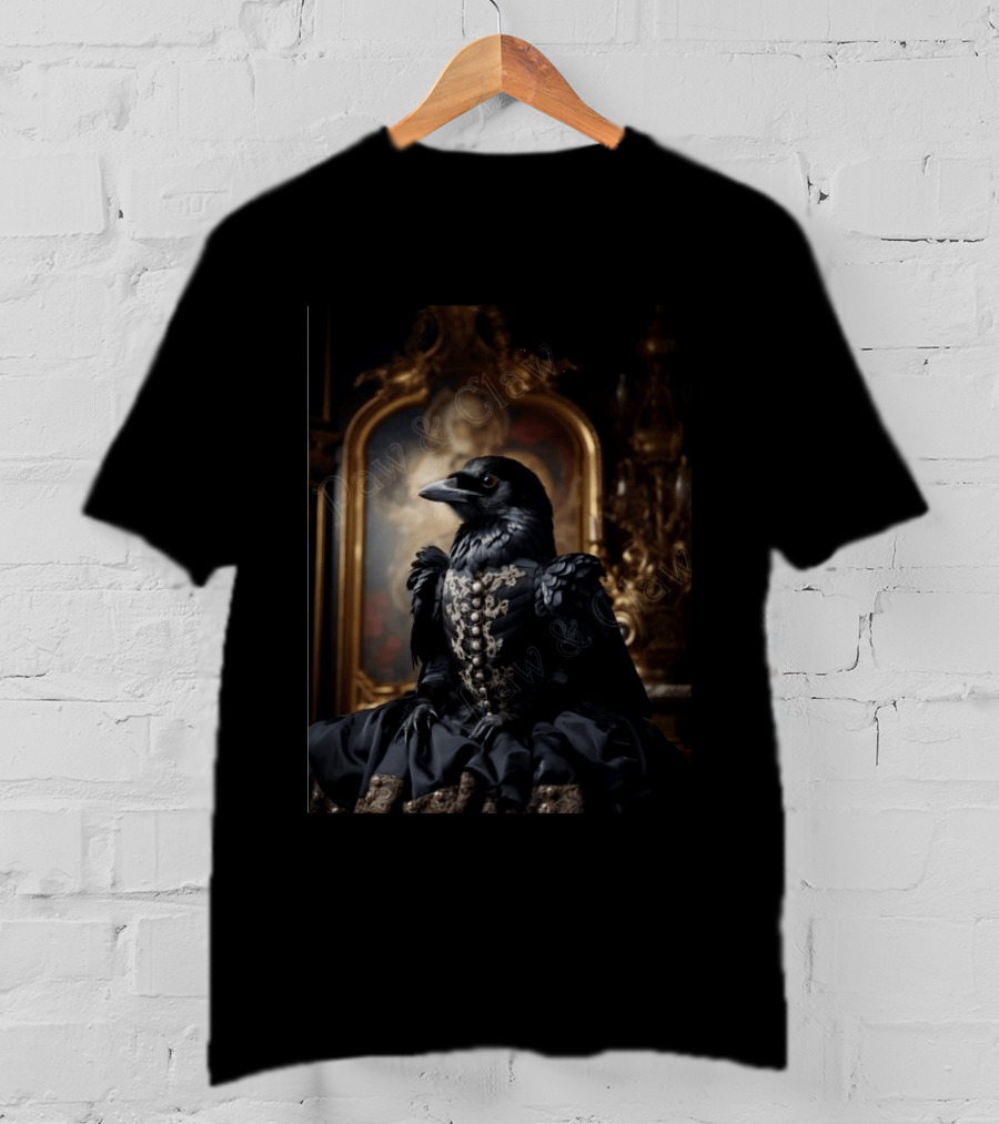 Lady McCrow Ornate Elegance In Rococo Setting T-Shirt