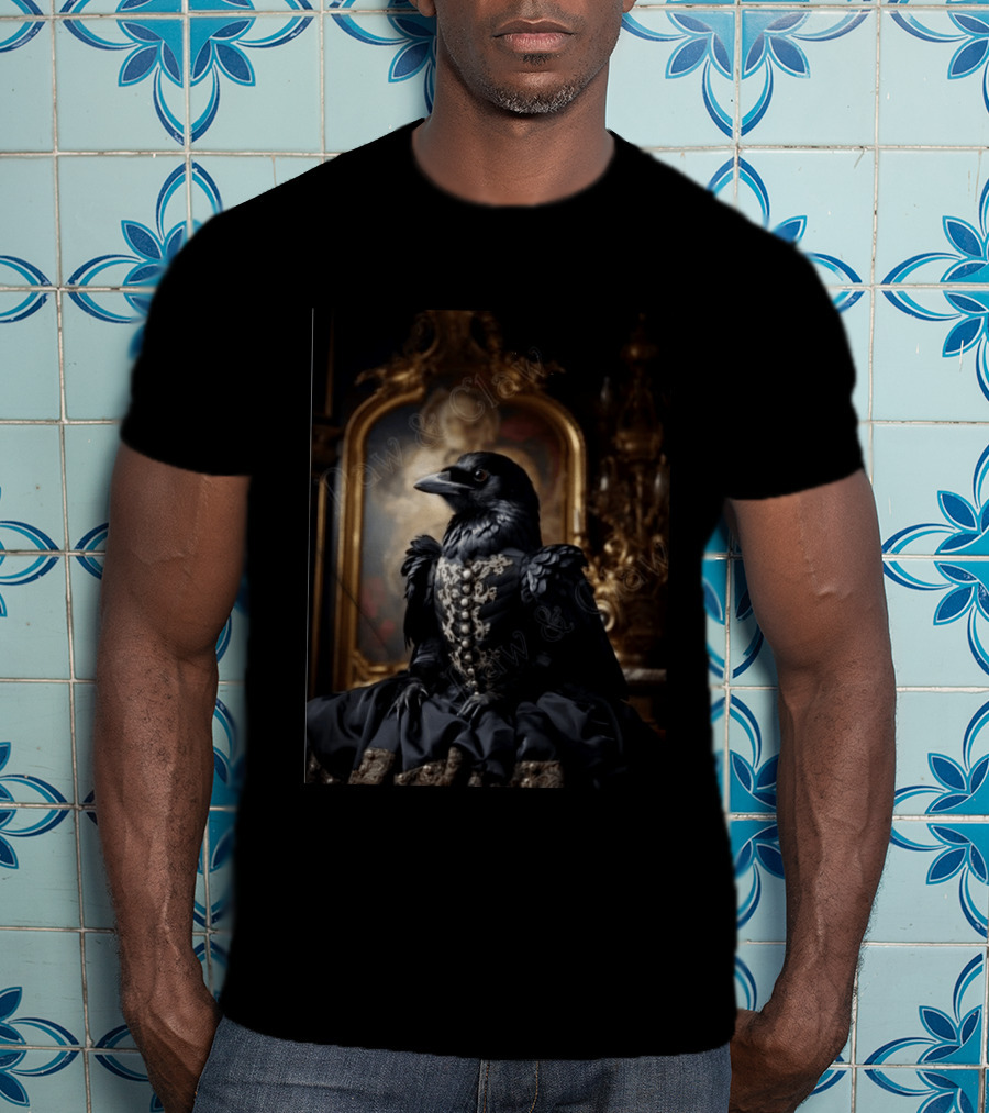 Lady McCrow Ornate Elegance In Rococo Setting T-Shirt