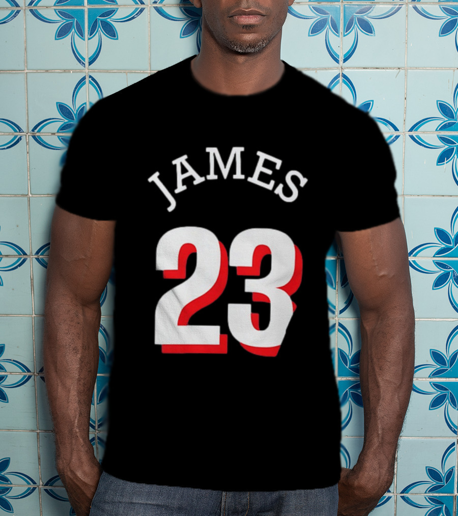 LeBron James 23 Jersey Philadelphia 76ers T-Shirt