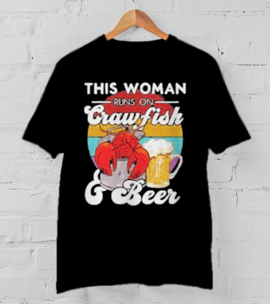 This Woman Runs On Crawfish And Beer With Vintage T-Shirt