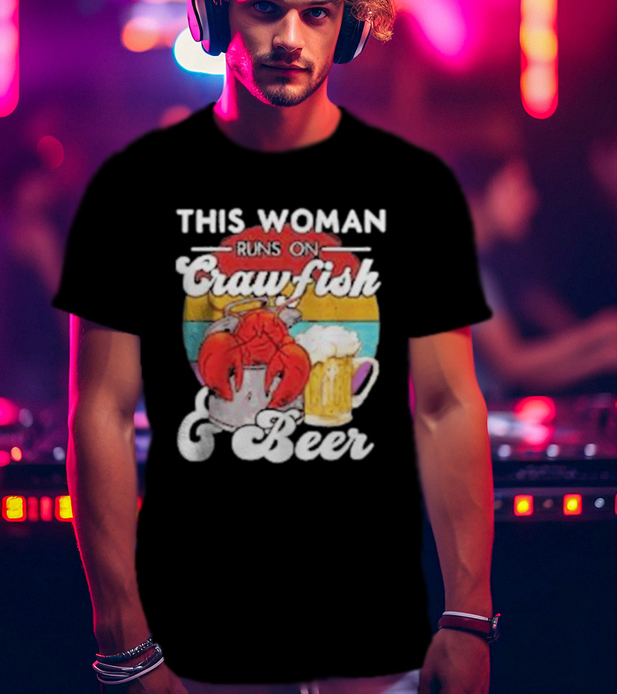 This Woman Runs On Crawfish And Beer With Vintage T-Shirt