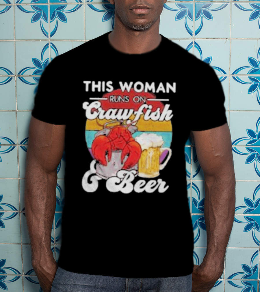 This Woman Runs On Crawfish And Beer With Vintage T-Shirt