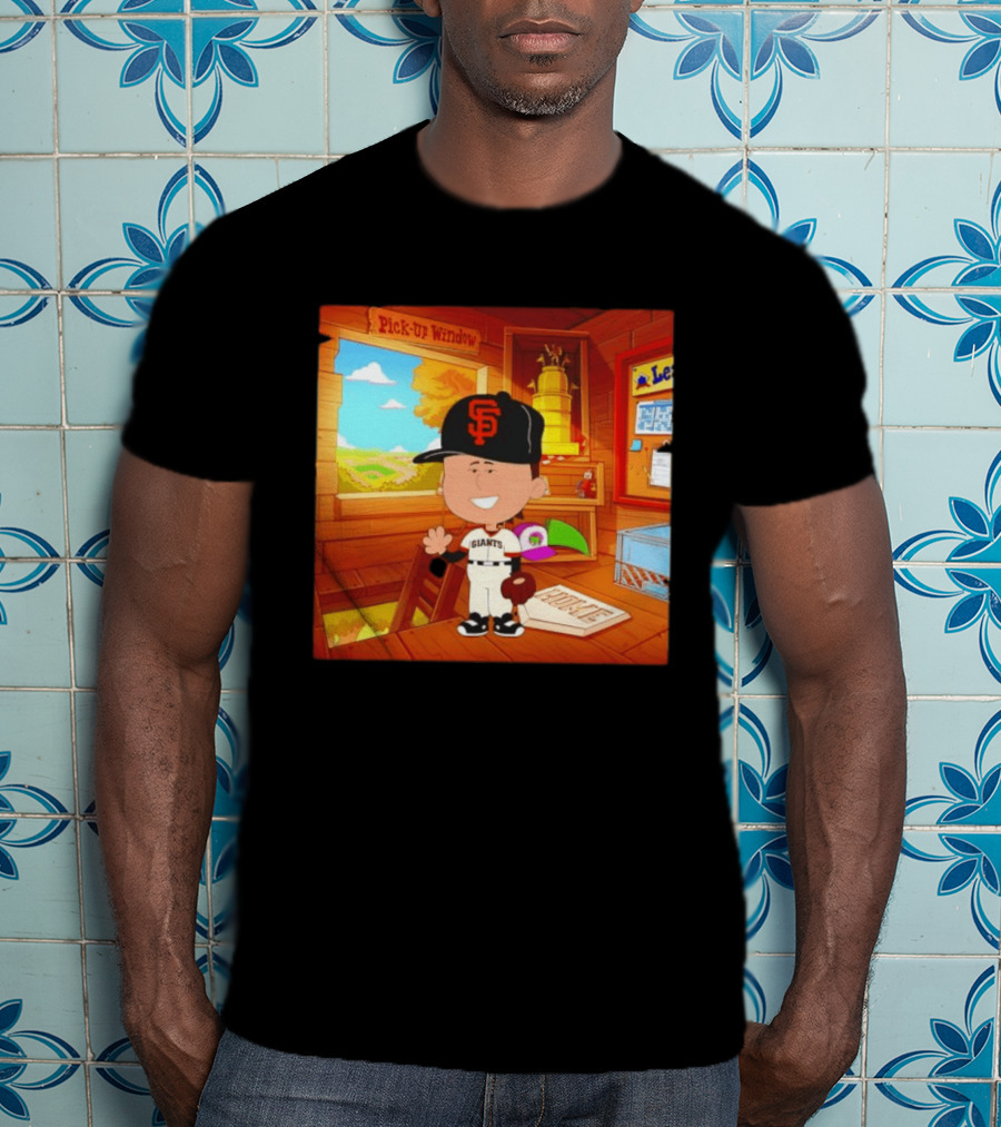 Tyler Mahle San Francisco Giants Baseball Cartoon Peanuts T-Shirt