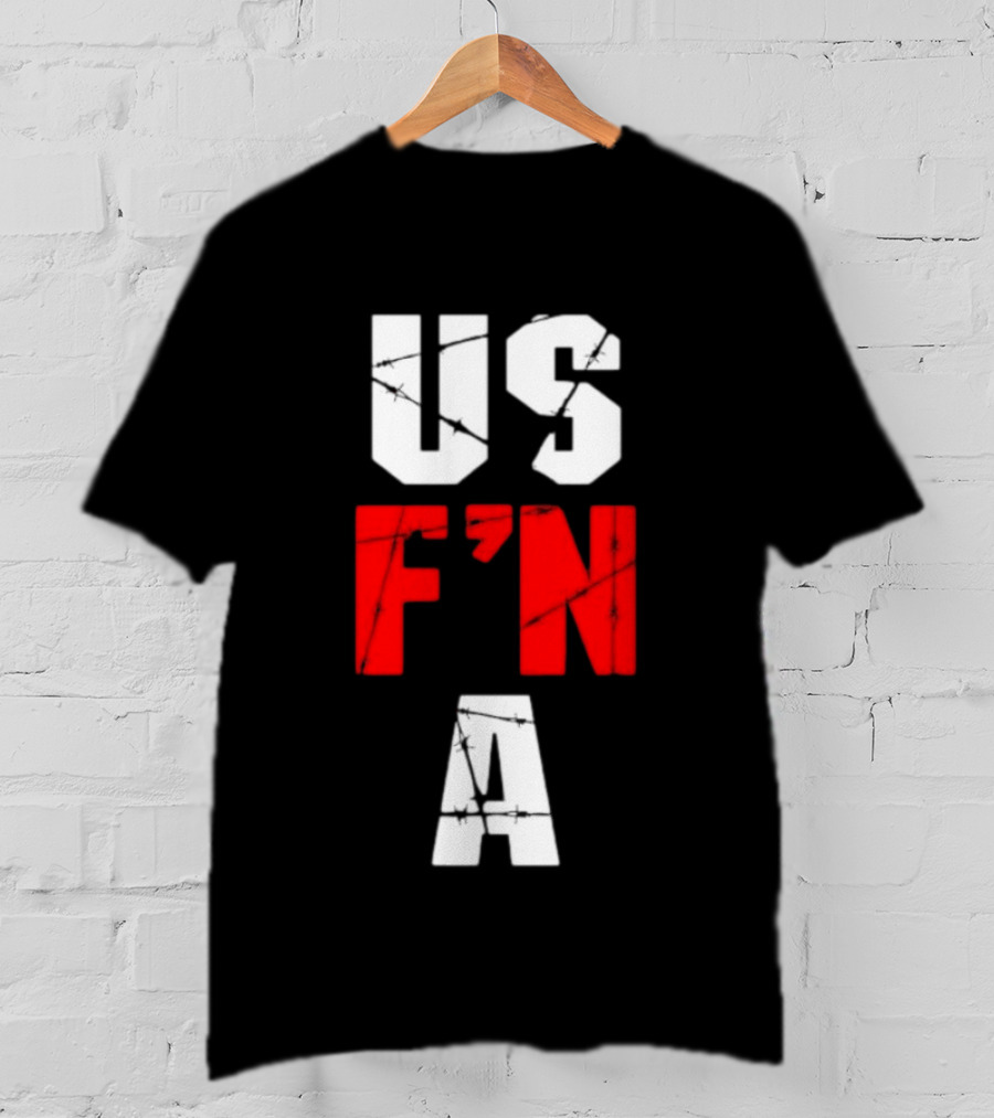 United States US F N A Barbed Wire T-Shirt