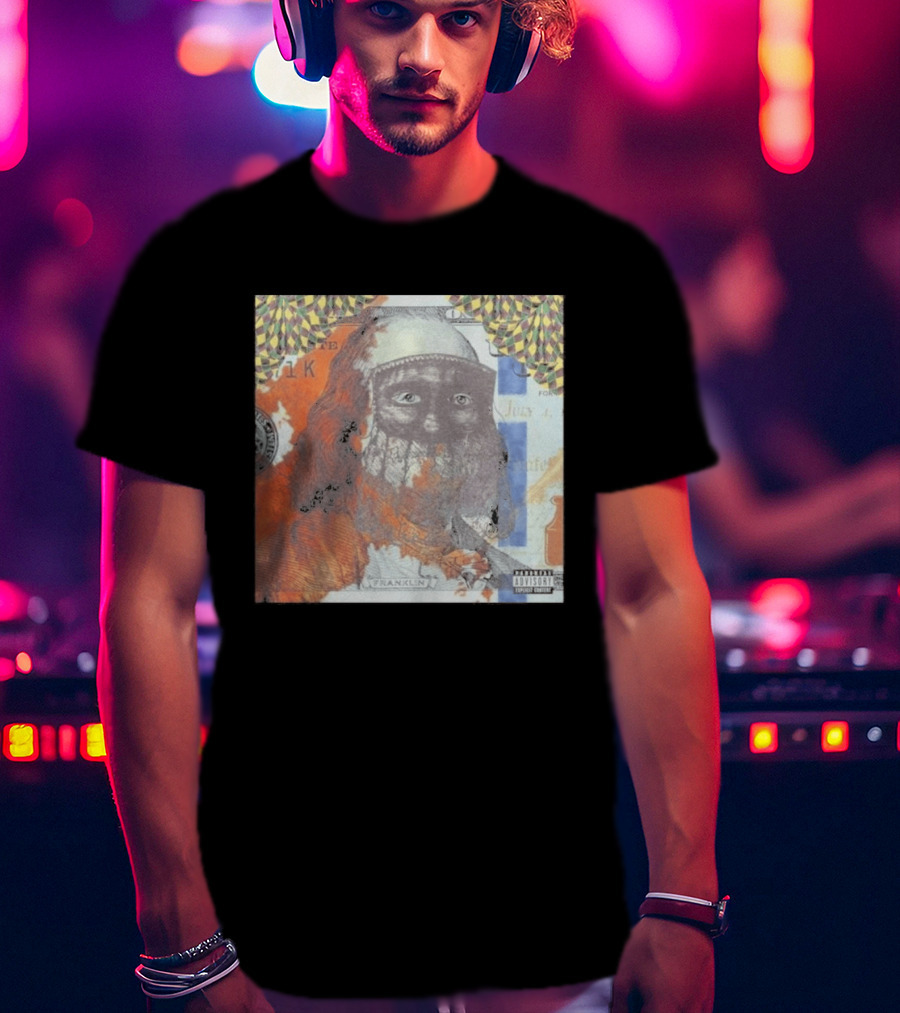 US Vs. Them Franklin Money Mask Art Parental Advisory T-Shirt