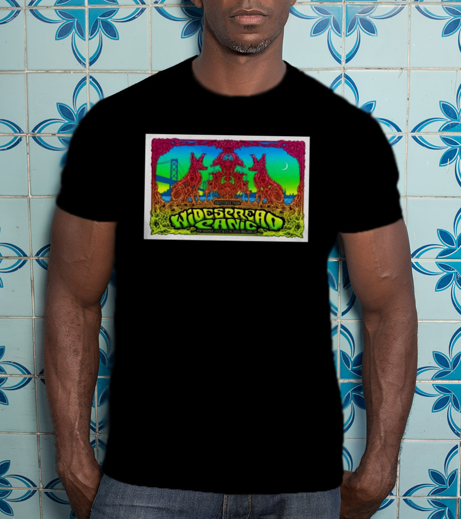 Widespread Panic Live At Fox Theater Oakland Jul 16 18 2026 Concert With Psychedelic Art And Bridge T-Shirt
