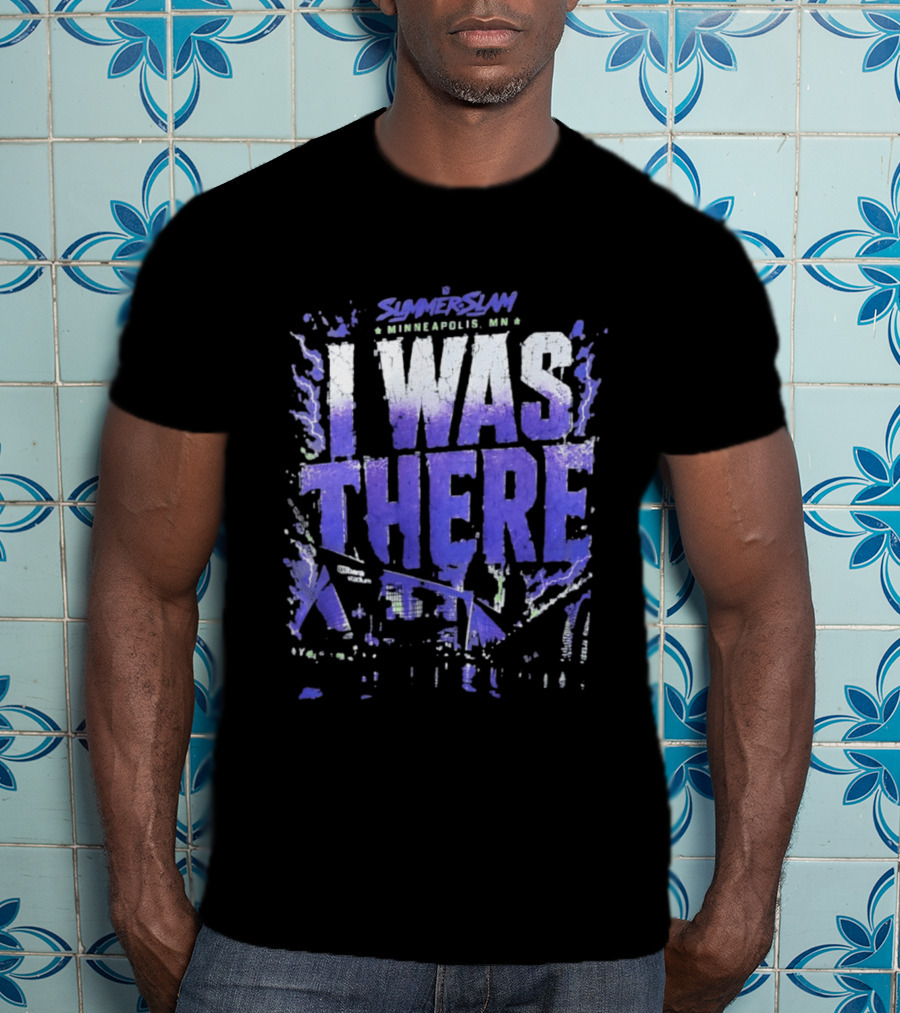 SummerSlam Minneapolis MN I Was There US Bank Stadium WWE Event T-Shirt
