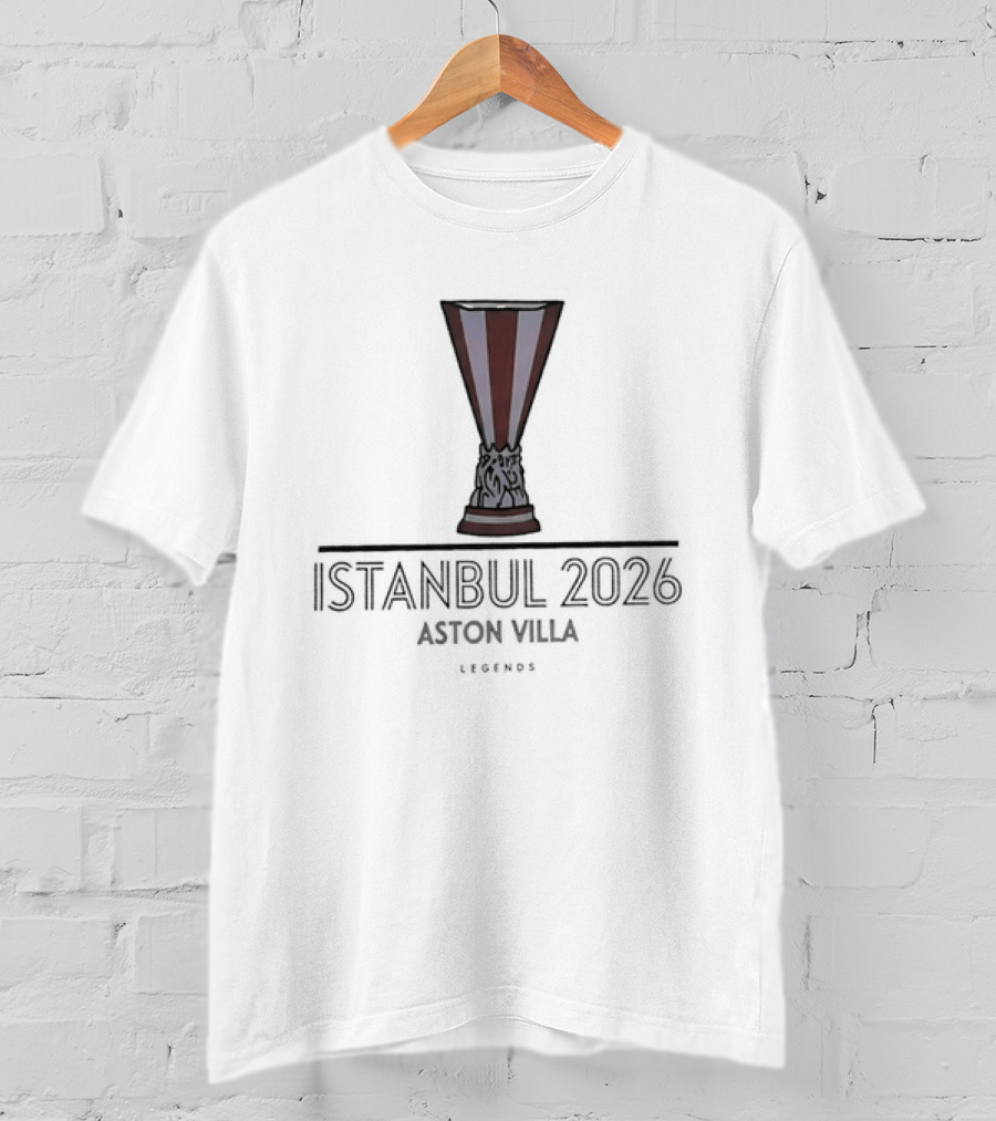 Aston Villa Istanbul 2026 Emblem Legends In Thread T-Shirt