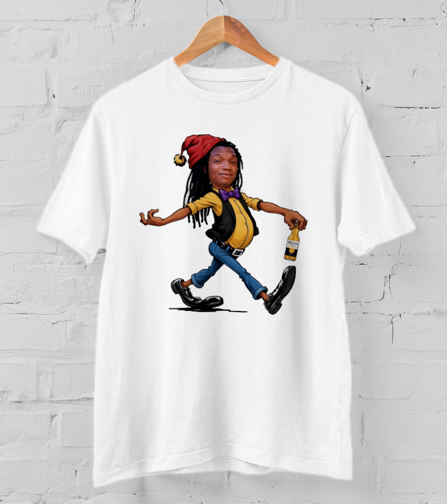 Caricature Man With Dreadlocks Holding Corona Extra Beer T-Shirt