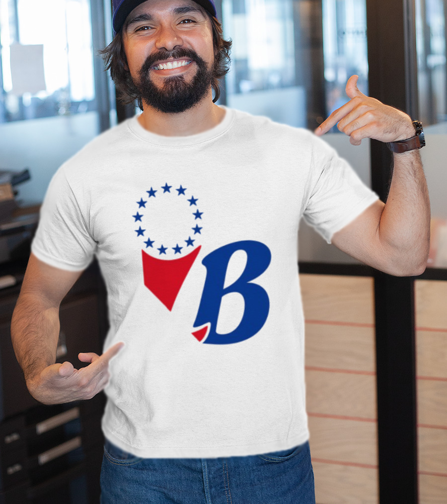 Chinatown Market Store Let Brotherly Love Philadelphia B Icon Circle Stars T-Shirt