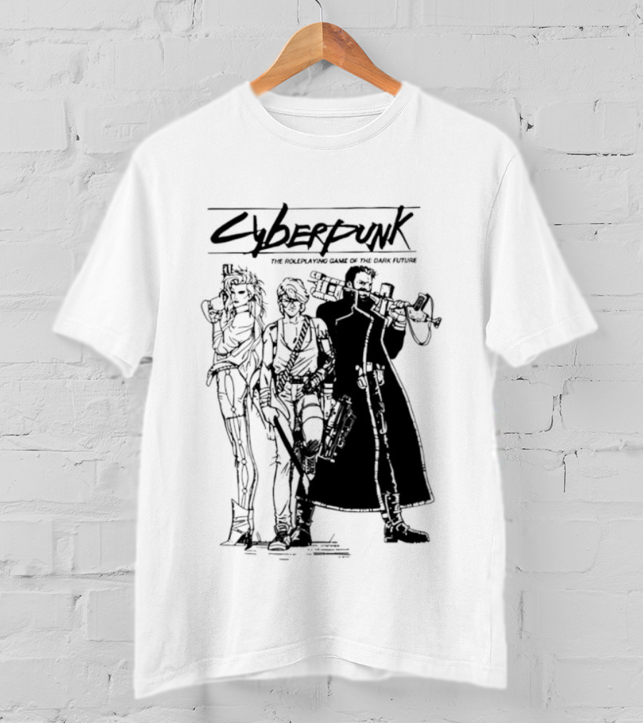 Cyberpunk The Roleplaying Game Of The Dark Future Silhouette Art Characters T-Shirt