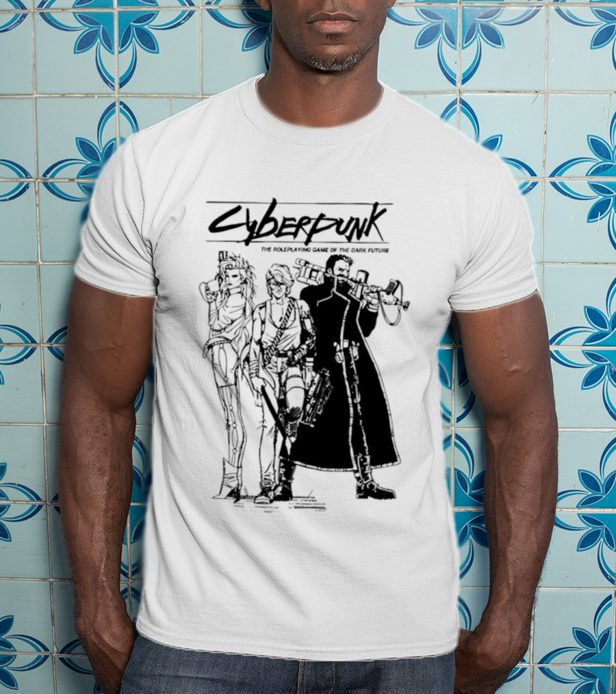 Cyberpunk The Roleplaying Game Of The Dark Future Silhouette Art Characters T-Shirt