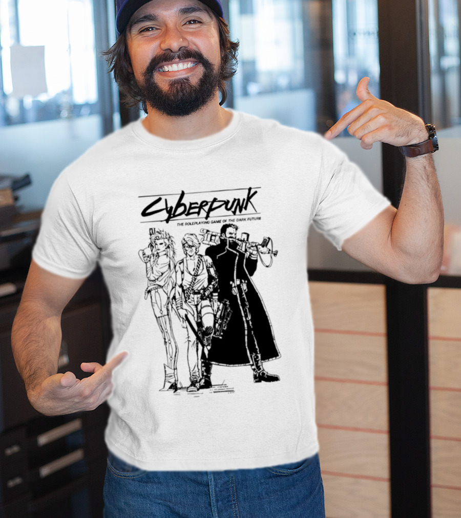 Cyberpunk The Roleplaying Game Of The Dark Future Silhouette Art Characters T-Shirt