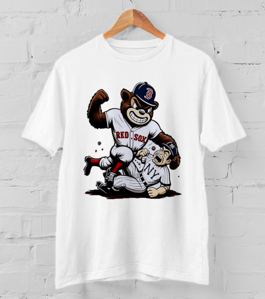 Red Sox Bear Vs NY Yankees Rivalry Showdown T-Shirt
