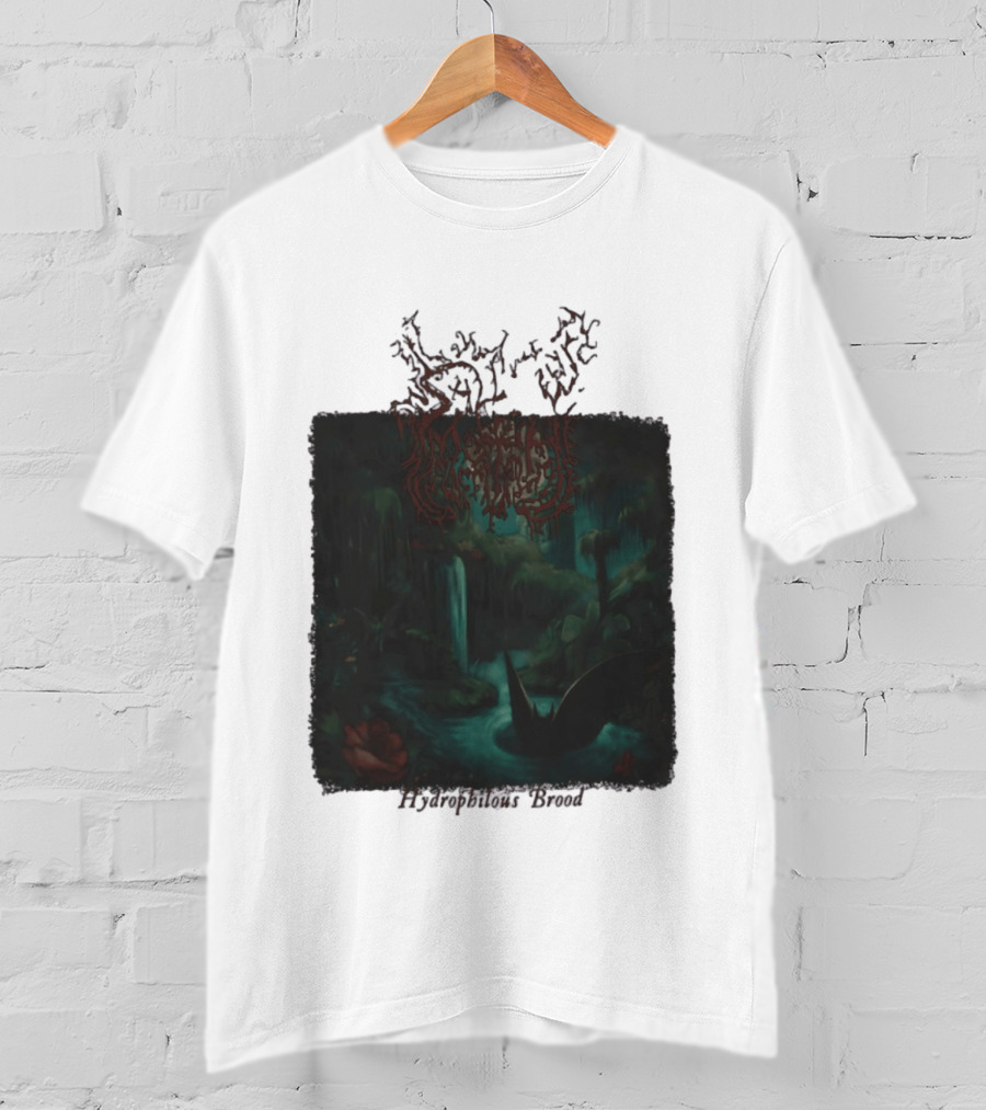 Sallow Hydrophilous Brood Metal Nightmare Forest Scene T-Shirt