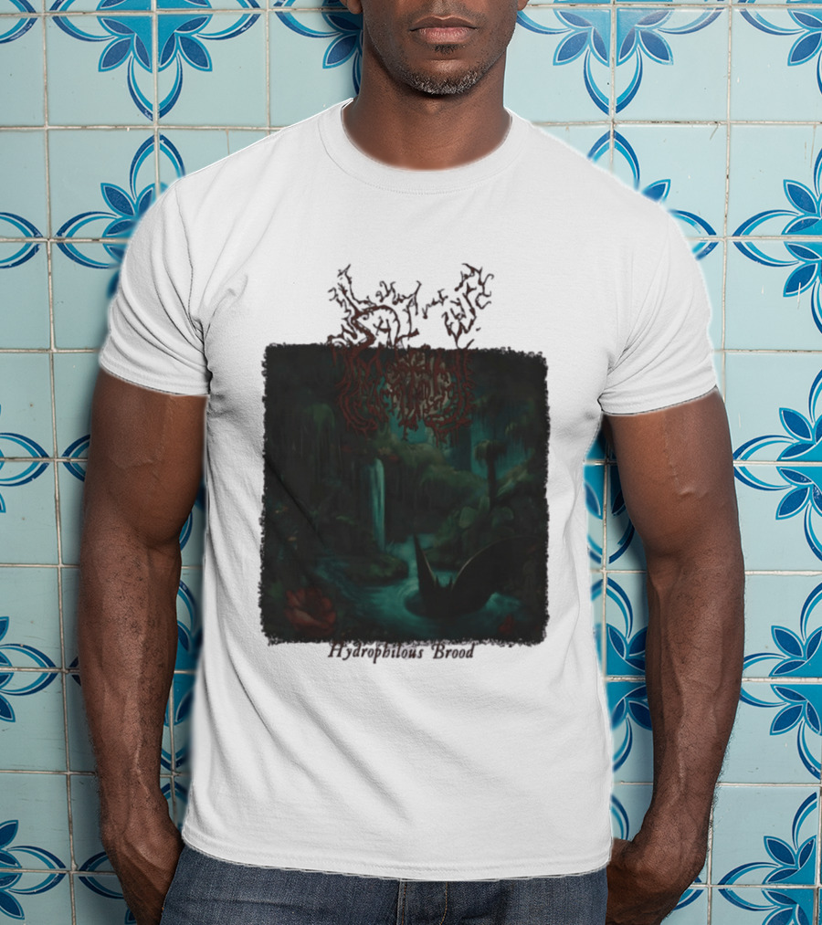 Sallow Hydrophilous Brood Metal Nightmare Forest Scene T-Shirt