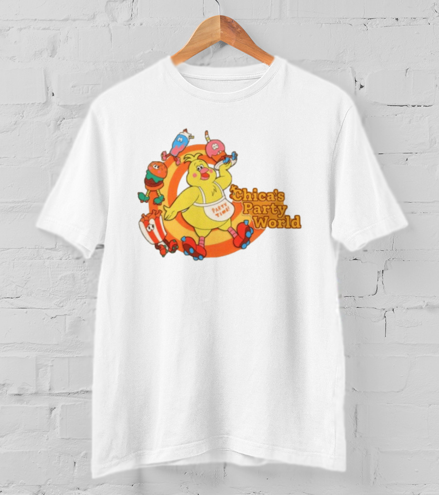 Hex Store Hex X Fnaf Chica's Party World Secret Of The Mimic 2 Party Time T-Shirt