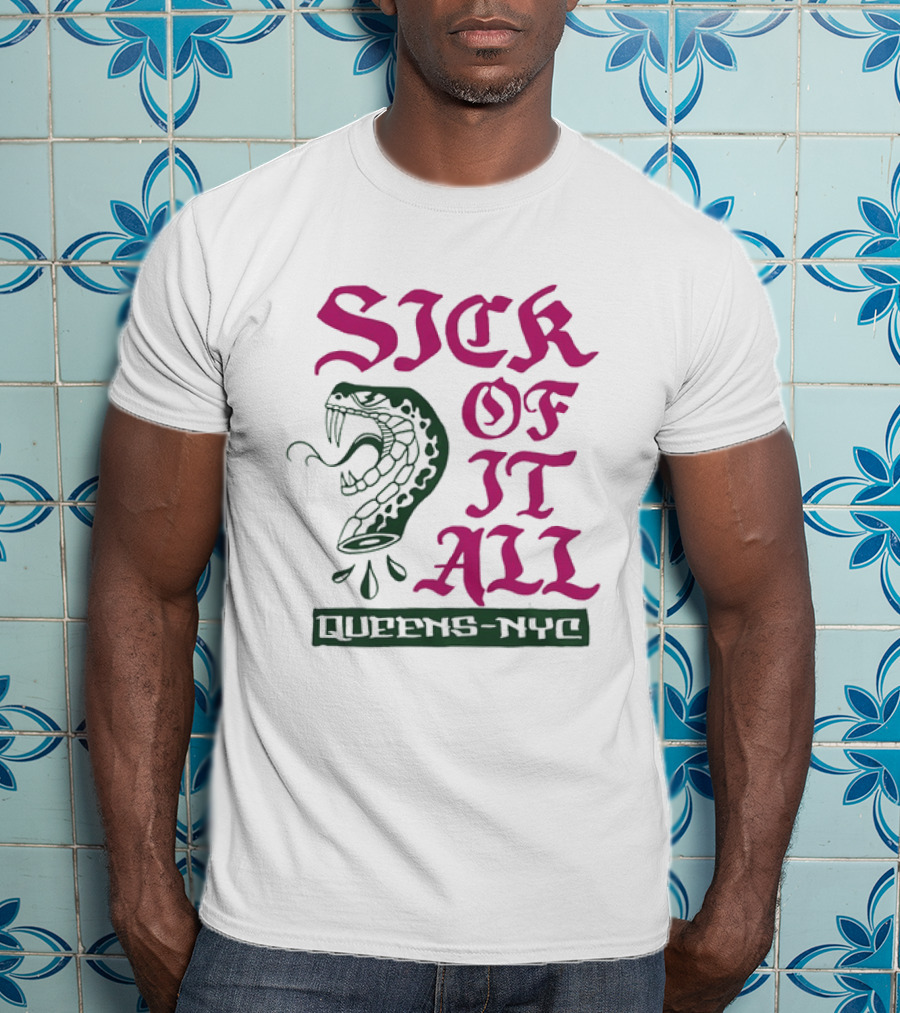 Sick Of It All Snake Queens NYC Hardcore Punk T-Shirt