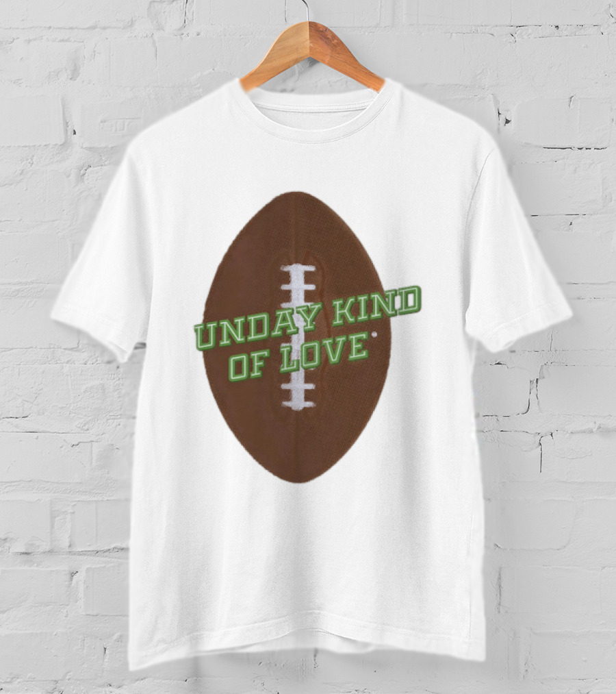Sunday Kind Of Love Football Halftone Sports T-Shirt