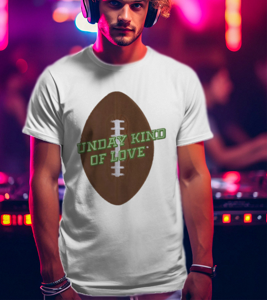 Sunday Kind Of Love Football Halftone Sports T-Shirt