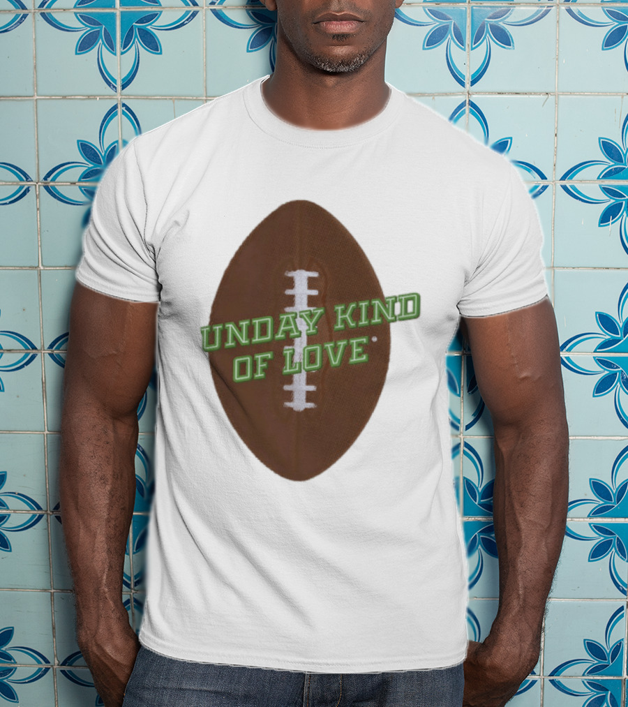 Sunday Kind Of Love Football Halftone Sports T-Shirt