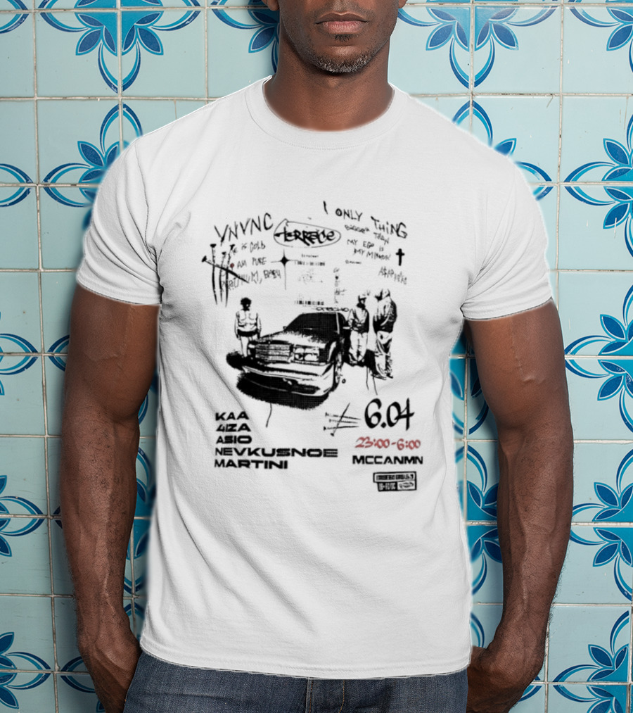 Terrace A$AP Rocky Ego Mirror 6 04 Vintage Car Sketch T-Shirt