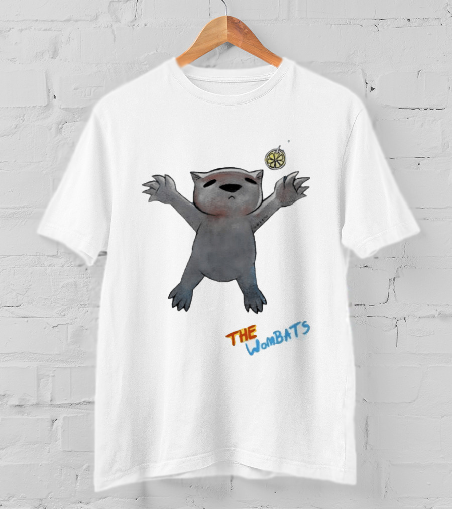 The Wombats Band Reaching For Lemon On Fish Hook T-Shirt