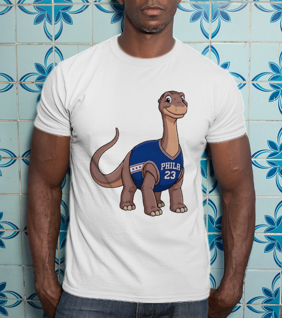 Philadelphia 76ers Littlefoot Dinosaur LeBron James 23 T-Shirt