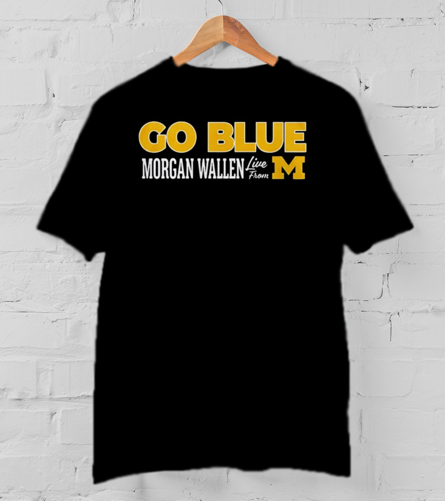 Morgan Wallen Live From Michigan Go Blue M T-Shirt