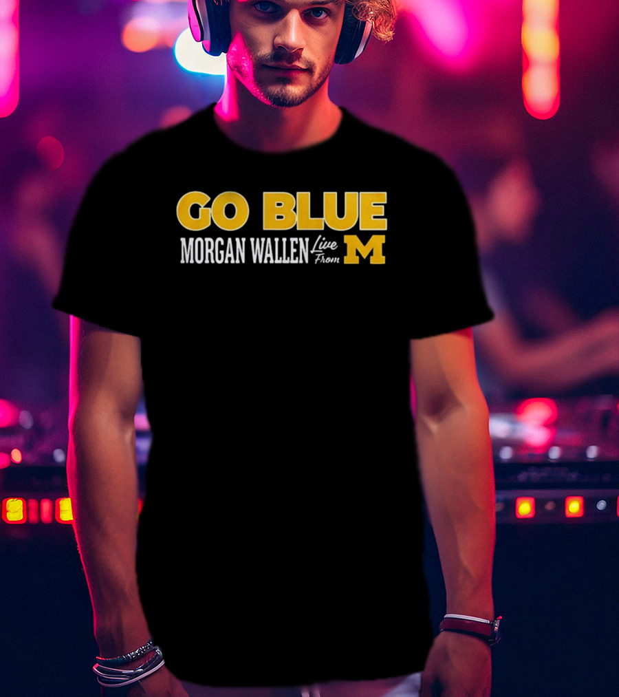 Morgan Wallen Live From Michigan Go Blue M T-Shirt