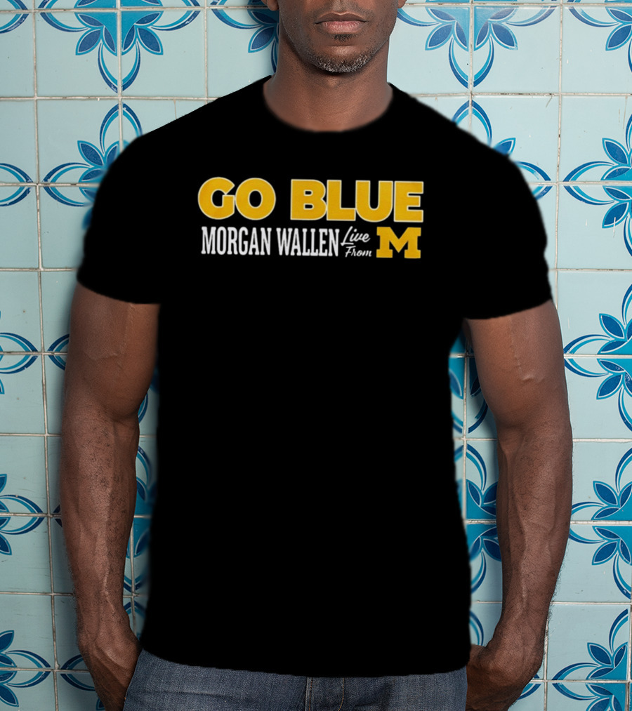 Morgan Wallen Live From Michigan Go Blue M T-Shirt