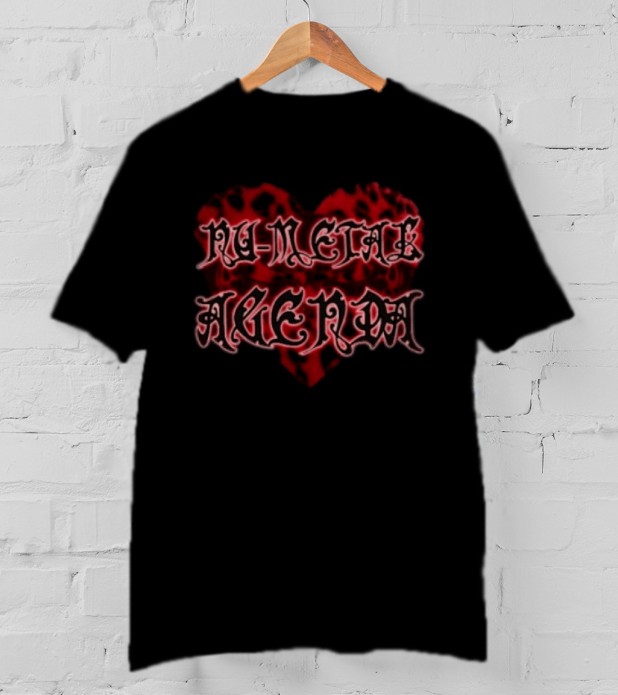 Nu Metal Agenda Heart Kittenma T-Shirt