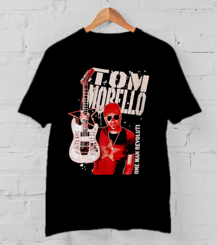 Tom Morello Arm The Homeless Guitar One Man Revolution Red Star T-Shirt
