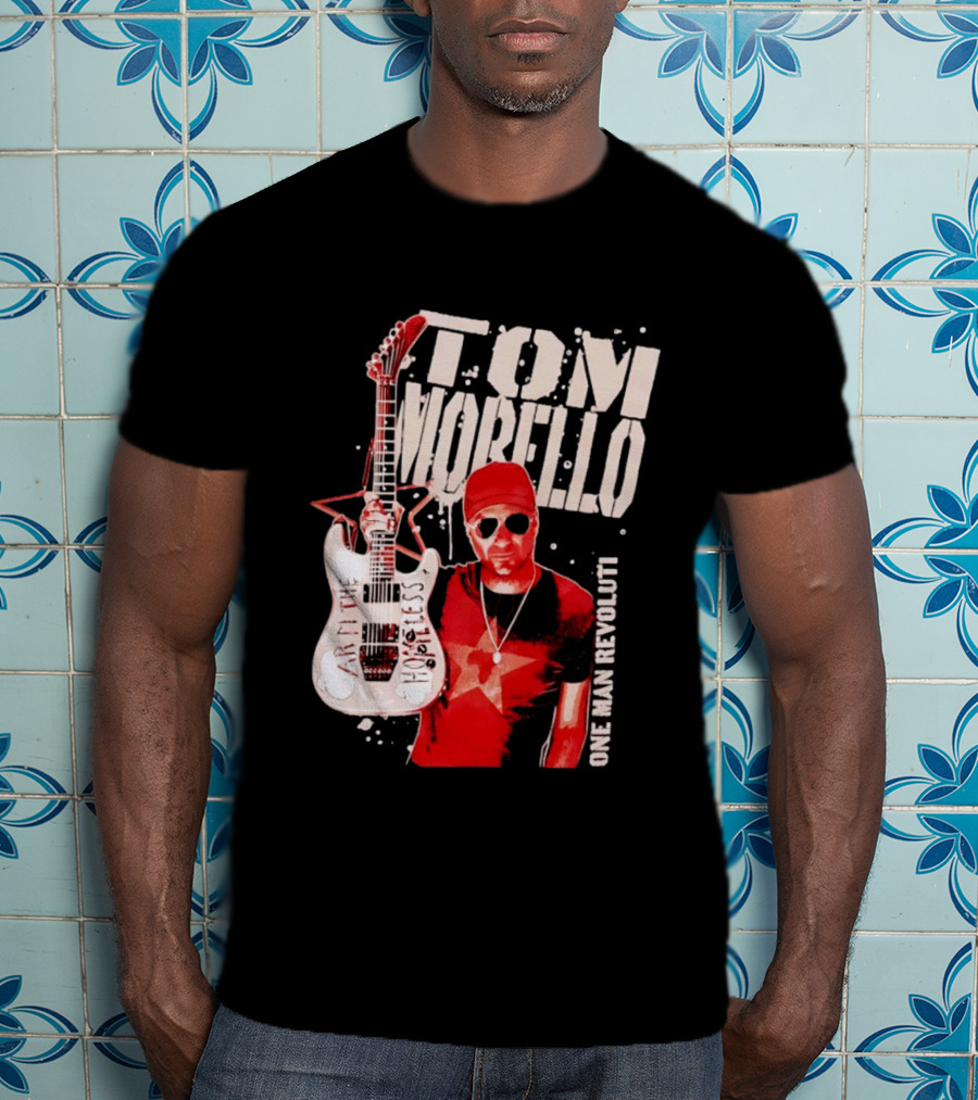 Tom Morello Arm The Homeless Guitar One Man Revolution Red Star T-Shirt