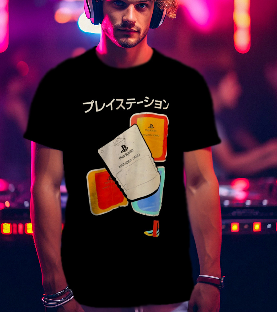 PlayStation Memory Card PS1 Sony Classic Retro Gaming Accessories T-Shirt