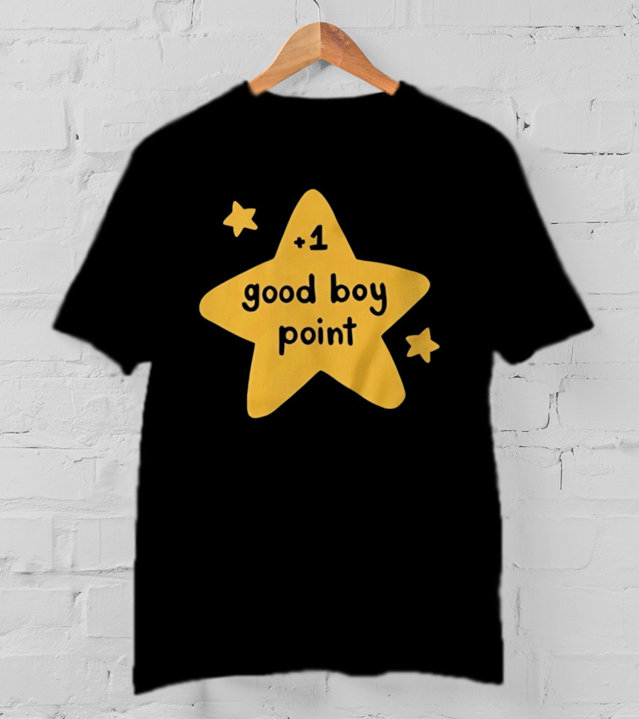 Plus 1 Good Boy Point Star Reward Positive Reinforcement Yellow Star T-Shirt