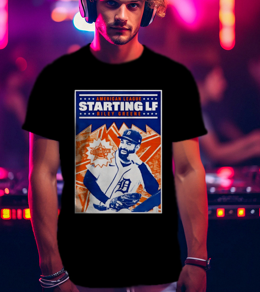American League Starting LF Riley Greene 2024 All Star Game T-Shirt