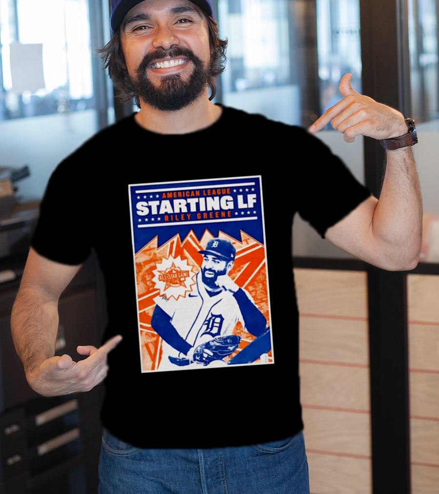 American League Starting LF Riley Greene 2024 All Star Game T-Shirt