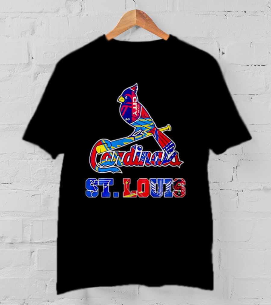 St Louis Cardinals City SC Soccer Baseball T-Shirt