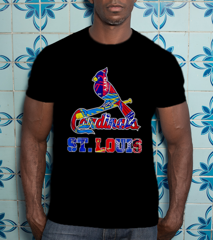 St Louis Cardinals City SC Soccer Baseball T-Shirt