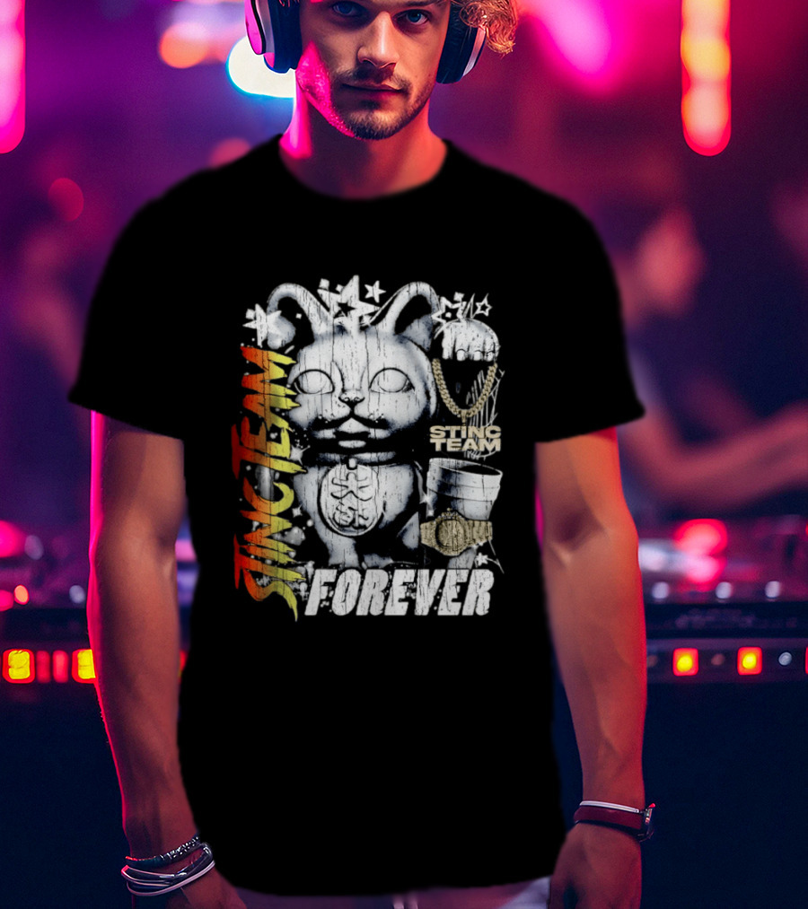 Stinc Team Forever Lucky Cat Bootleg Stinc Team Forever T-Shirt