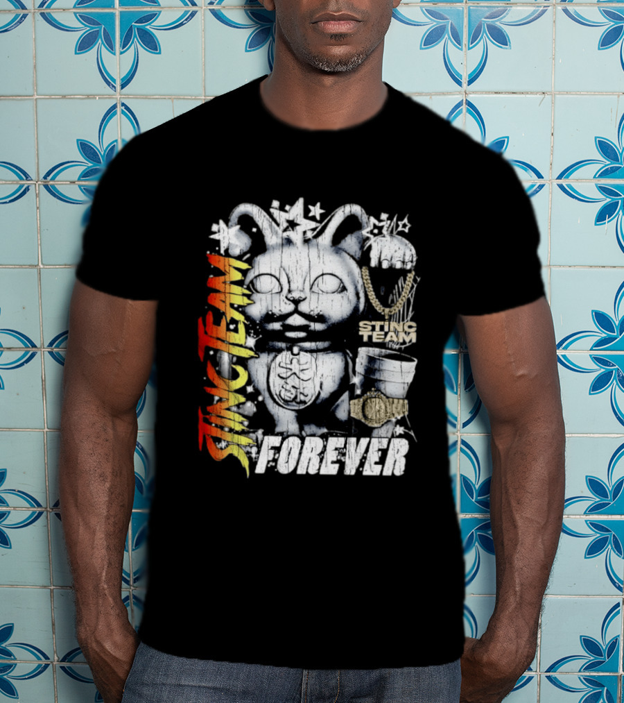 Stinc Team Forever Lucky Cat Bootleg Stinc Team Forever T-Shirt