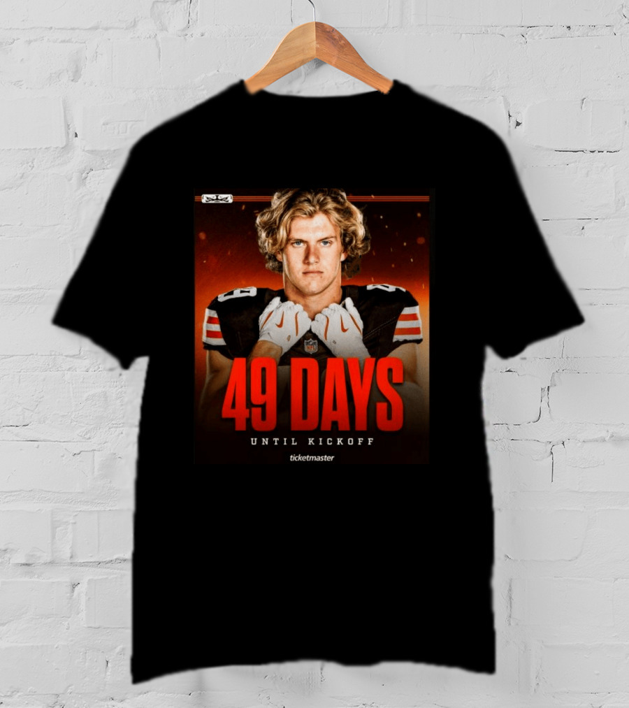 49 Days Until Kickoff NFL Countdown Ticketmaster Promotion T-Shirt