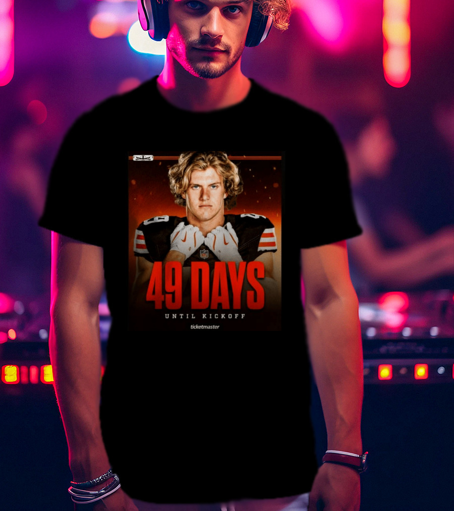 49 Days Until Kickoff NFL Countdown Ticketmaster Promotion T-Shirt