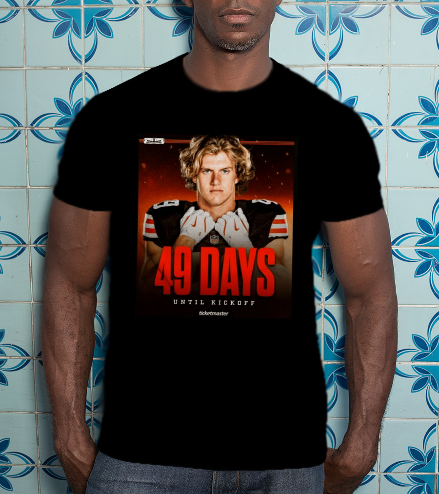 49 Days Until Kickoff NFL Countdown Ticketmaster Promotion T-Shirt